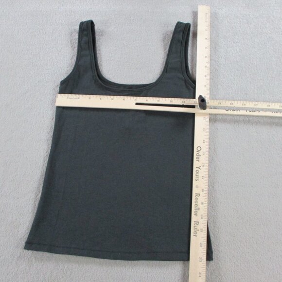 SKIMS Cotton Jersey Tank Womens Small Soot Black Casual Shirt Crop Top NWT NEW - Picture 6 of 10